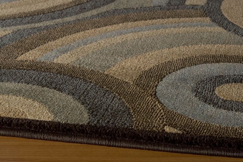 Yanchi Area Rugs Area Rugs Geometric Collection Olive Green 5'3"x7'6"
