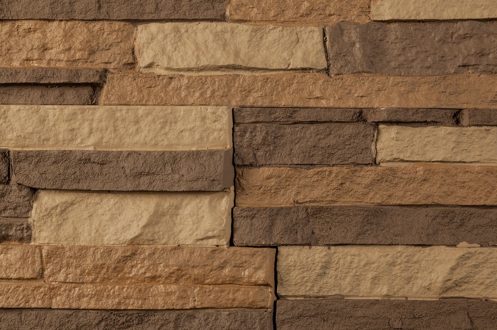 StoneWorks Faux Stone Siding Stacked Stone Veneer 46 1/2"x13 1/4"x1