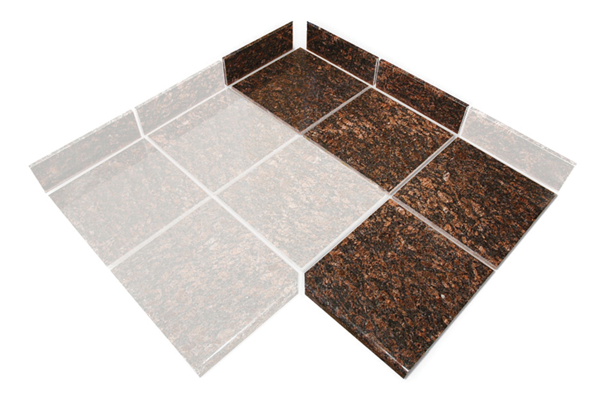 Pedra Granite Modular Kitchen Tiles - Topstone Collection Tan Brown ...
