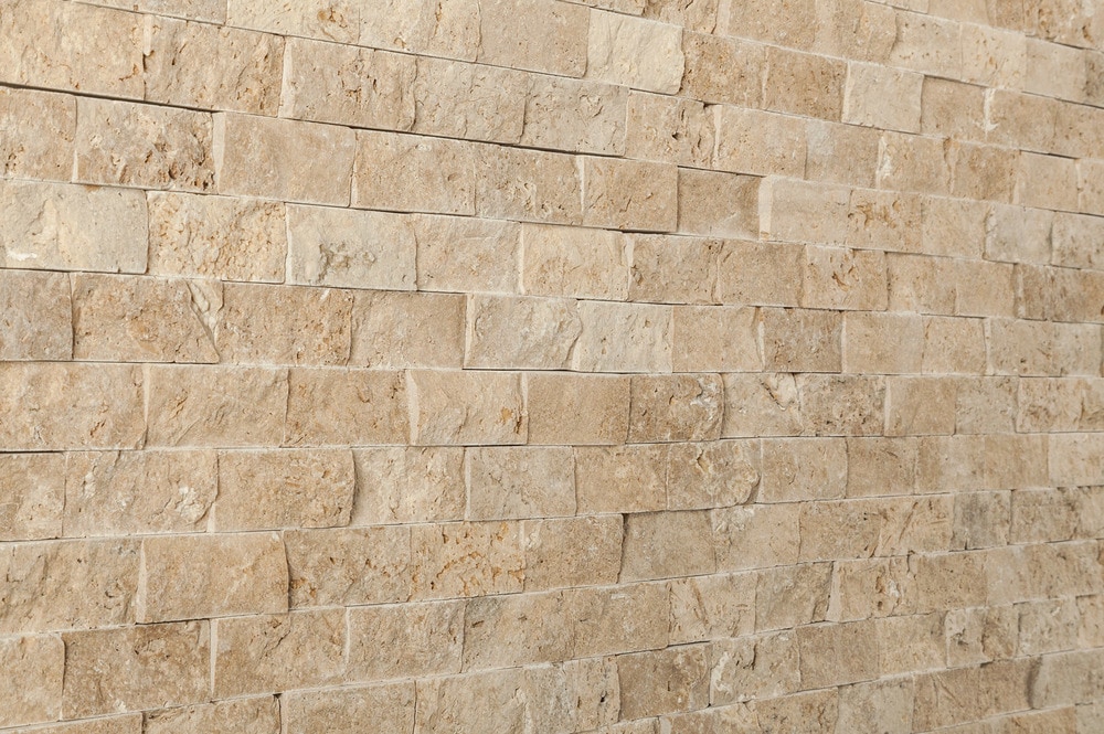 kesir travertine mosaic stacked stone brick series noce 1 quot x2 quot kesir travertine mosaic stacked stone brick series noce 1 quot x2 quot