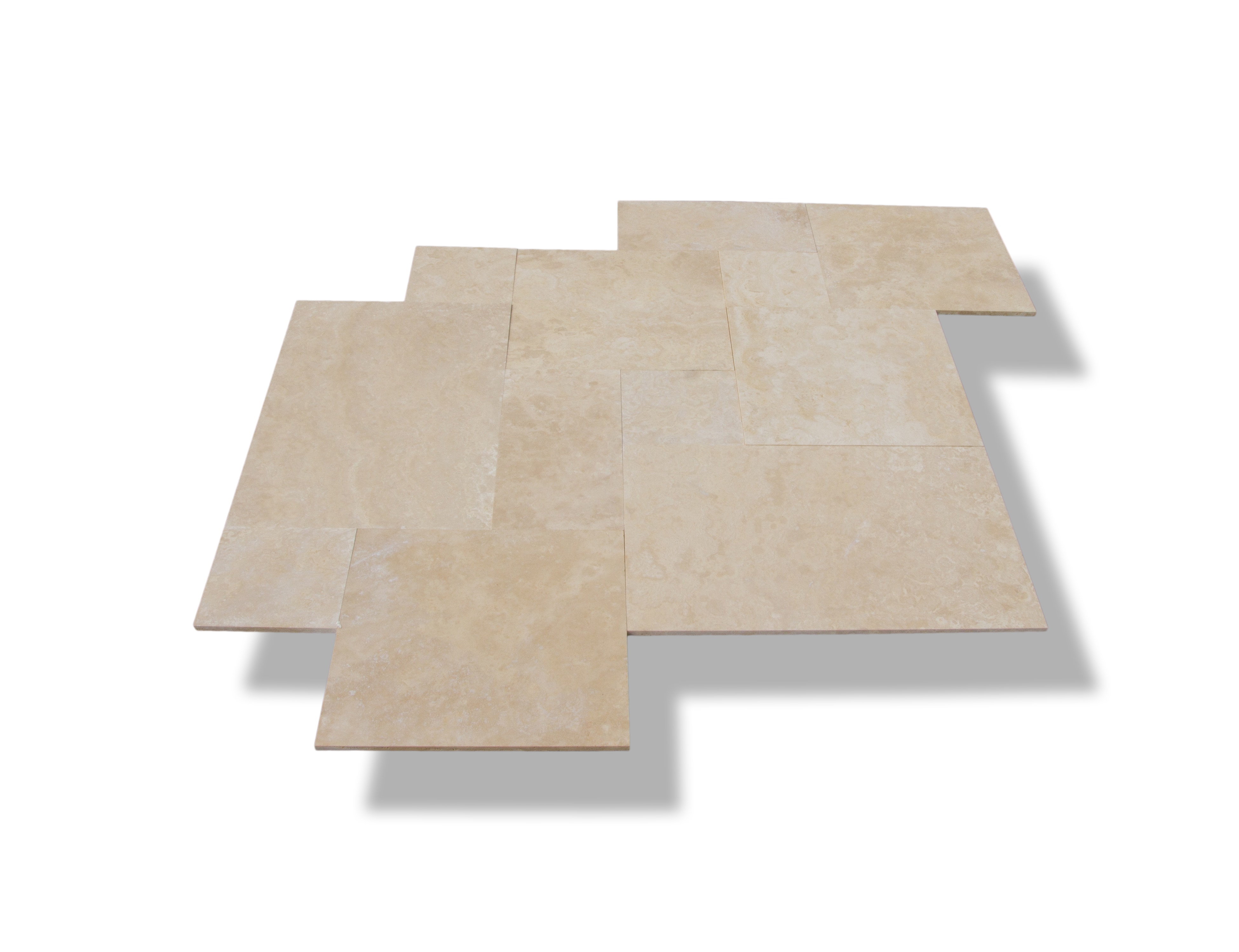 Izmir Turkish Travertine Pattern Sets Light Beige Premium Honed and
