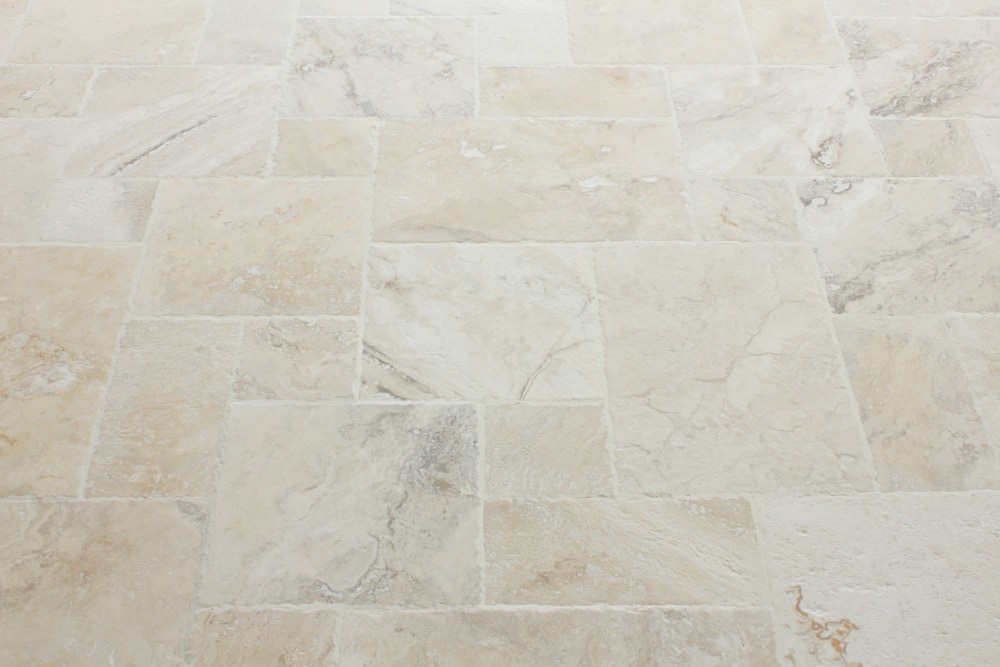 Kesir Travertine Tile - Antique Pattern Sets Philadelphia Standard / Antique Pattern / Brushed ...