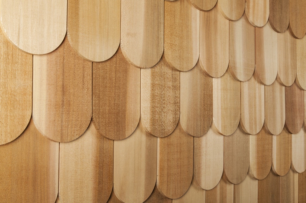 Cedar West Cedar Decorator Shingles WideRound 4 15/16" x 17 1/2"