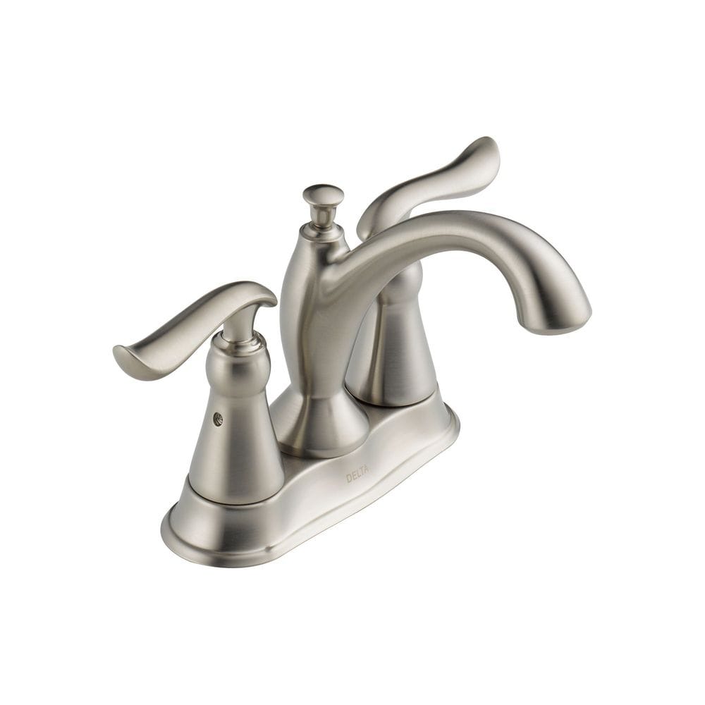 Delta linden single handle kitchen faucet in stainless