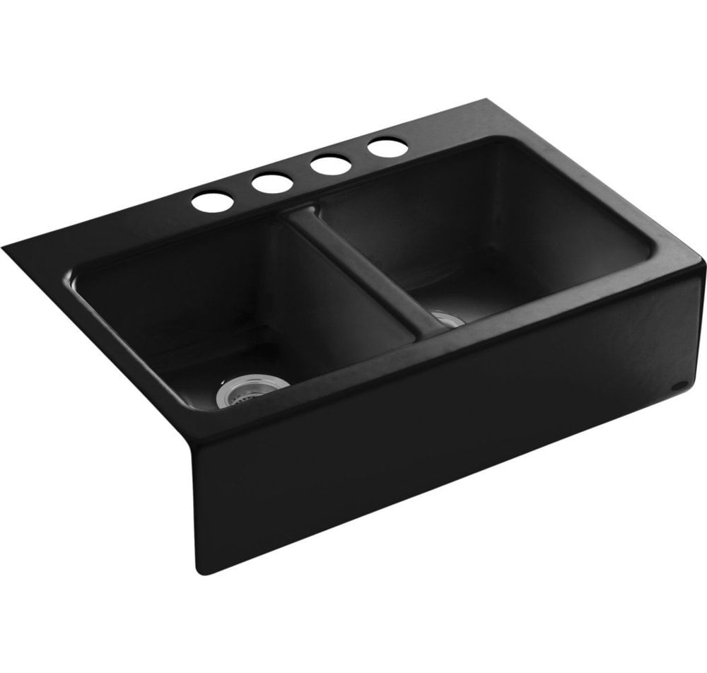 ... Kitchen Sinks All Products Black Black / Kitchen Sink / K-6534-4U-7