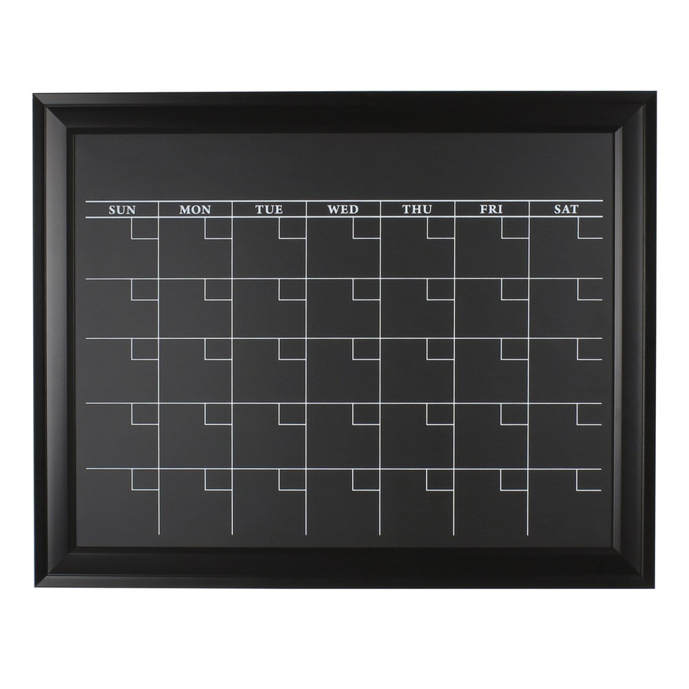 Chalkboard Calendar Framed : Designovation bosc framed magnetic chalkboard monthly Chalkboard Calendar Framed : Designovation bosc framed magnetic chalkboard monthly